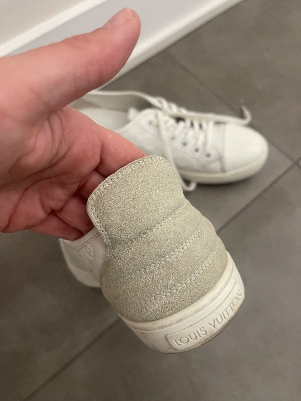 Leather Louis Vuitton sneakers size 38 - Picture 5 of 9